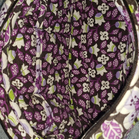 Vera Bradley Plum Petals Purse - Picture 9 of 16
